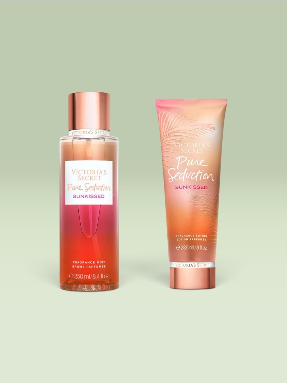 Victoria's Secret PURE SEDUCTION SUNKISSED Fragrance Mist and Lotion
